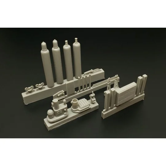 Bench drill-lever shears-oxy acetylene bottles, 1/35 - Hauler HLU35117