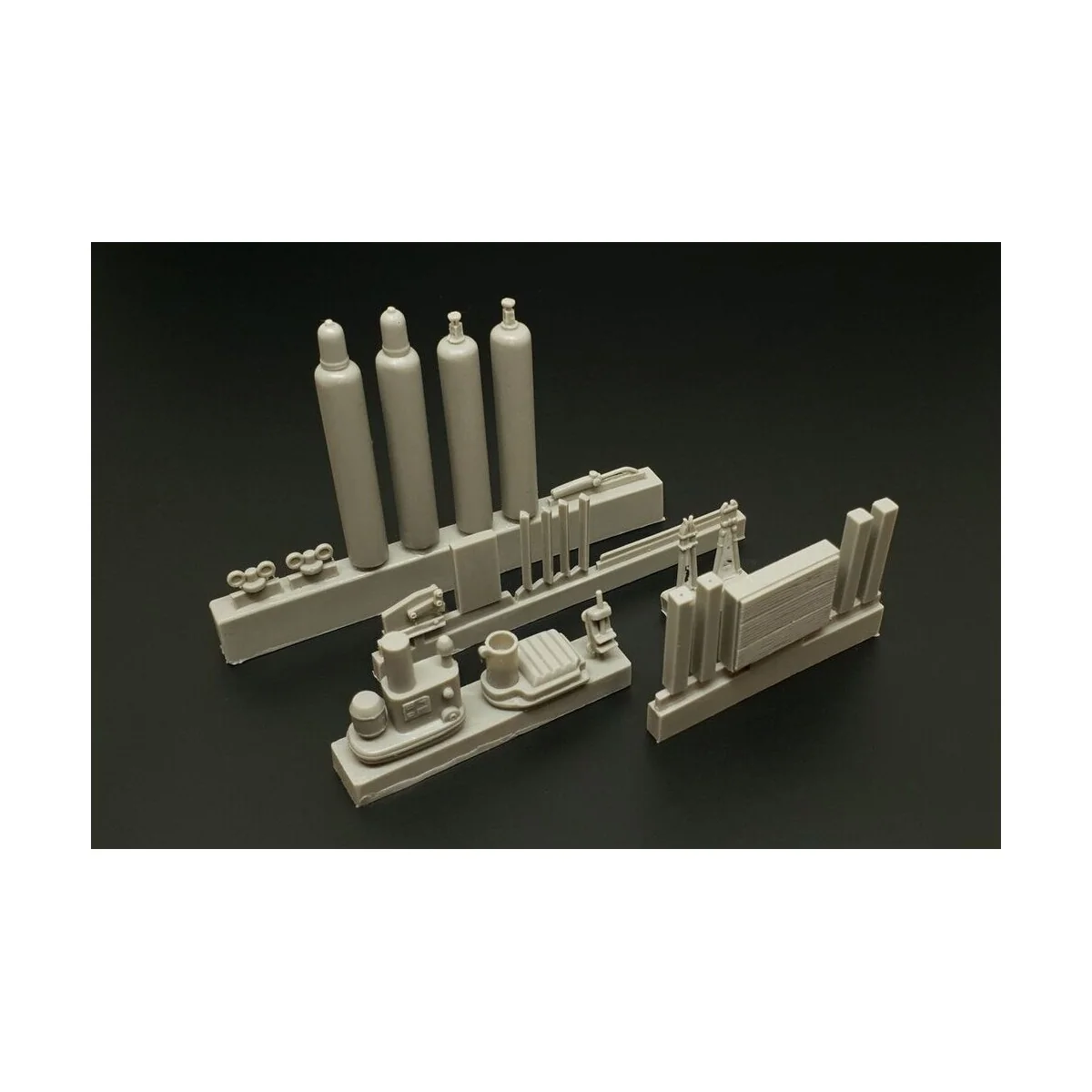 Bench drill-lever shears-oxy acetylene bottles, 1/35 - Hauler HLU35117