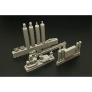 Bench drill-lever shears-oxy acetylene bottles, 1/35 - Hauler HLU35117