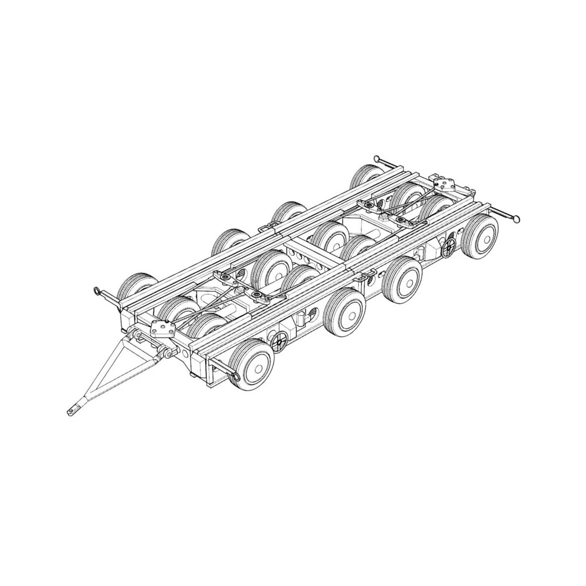 Culemeyer four axles, 1/144 - Brengun BRS144047