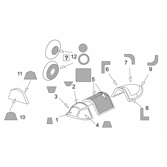 Yak-1b Vacu Canopy masks (Brengun kit), 1/72 - Brengun BRL72199 Yak-1b Vacu Canopy masks (Brengun kit), 1/72 - Brengun BRL72199
