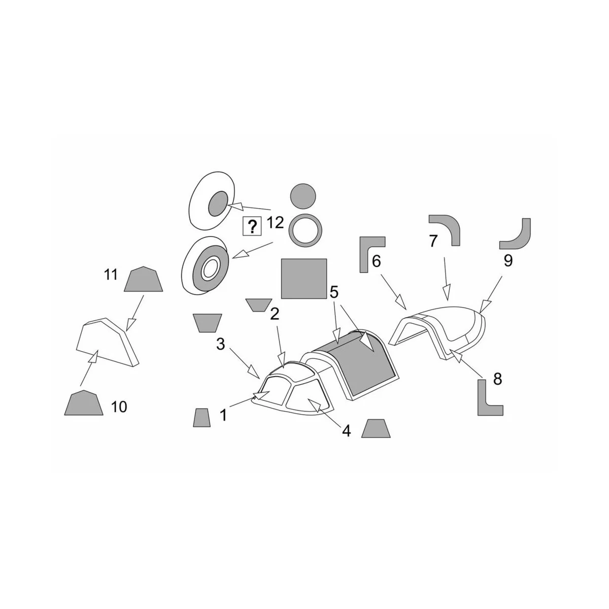 Yak-1b Vacu Canopy masks (Brengun kit) - Brengun BRL72199
