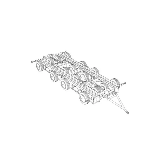 Culemeyer four axles, 1/120 - Hauler HTT120082 Culemeyer four axles, 1/120 - Hauler HTT120082