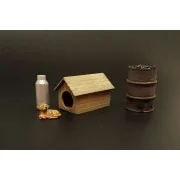 Dog house with dog, 1/35 - Hauler HLU35118