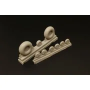 DH 98 Mosquito wheels block thread, 1/72 - Brengun BRL72207 DH 98 Mosquito wheels block thread, 1/72 - Brengun BRL72207