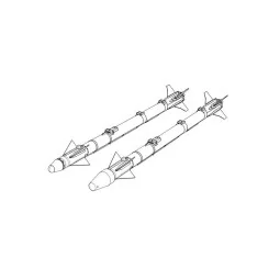 AIM-9X Sidewinder (2pcs), 1/32 - Brengun BRL32039