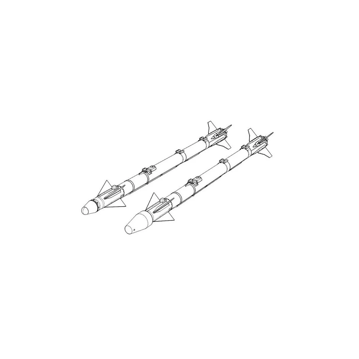 AIM-9X Sidewinder (2pcs) - Brengun BRL32039