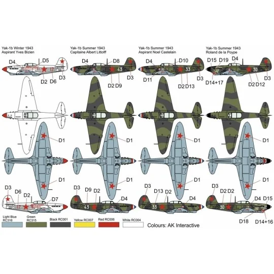 Yak 1b GC-3 Normandie, 1/72 - Brengun BRP72042