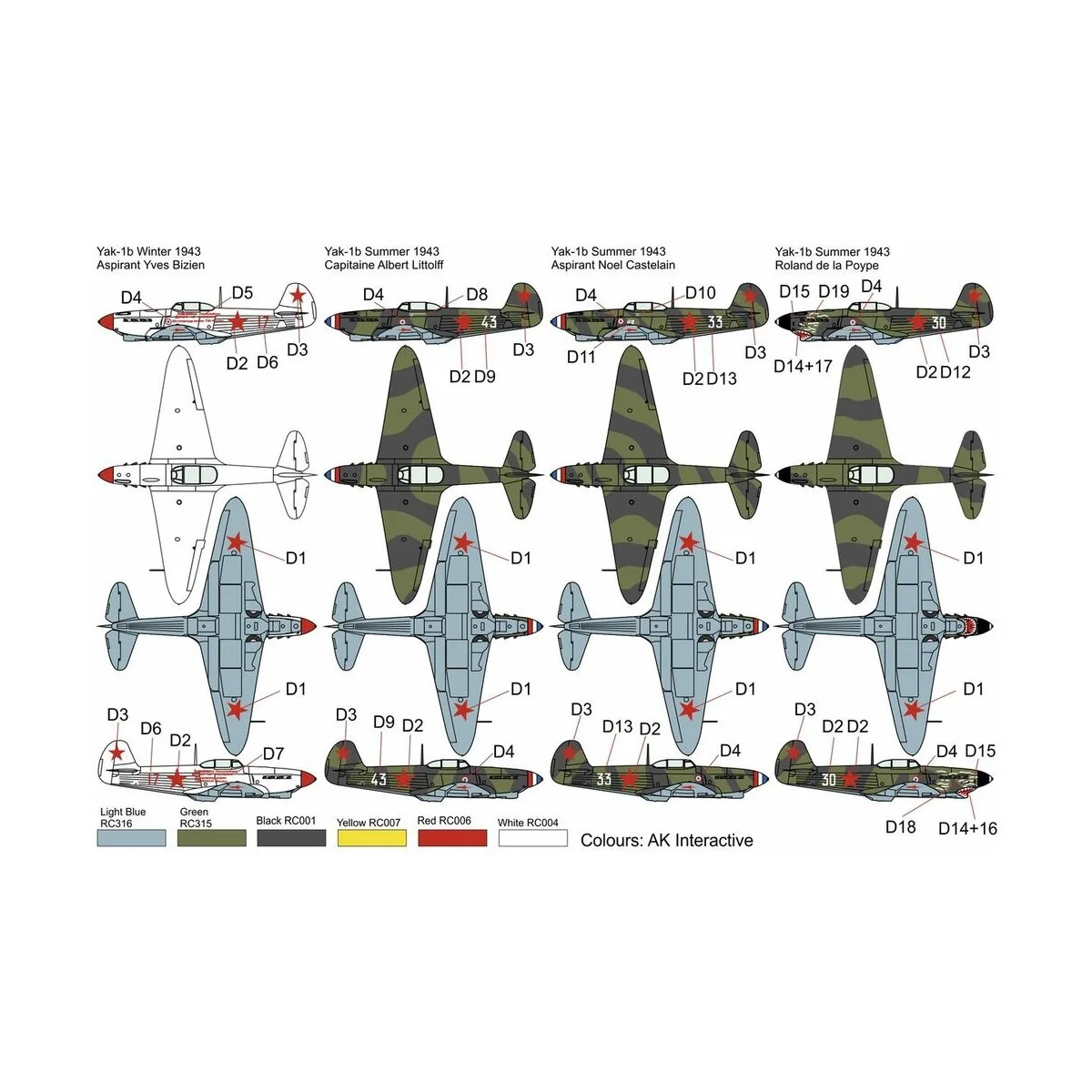 Yak 1b GC-3 Normandie, 1/72 - Brengun BRP72042
