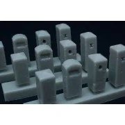 Stone bollards, 1/48 - Hauler HLX48397