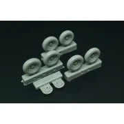 P-47N Wheels (3 type of pattern) - Brengun BRL72214