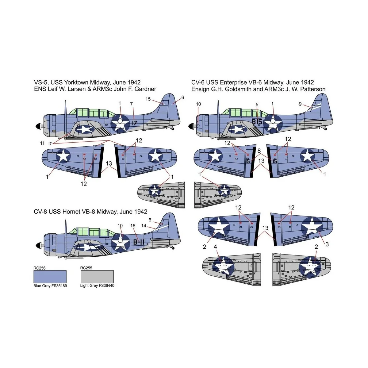 SBD-3 Dauntless MIDWAY, 1/144 - Brengun BRP144014