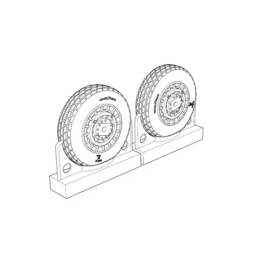 F4U Corsair Block Thread Wheels set, 1/72 - Brengun BRL72218 F4U Corsair Block Thread Wheels set, 1/72 - Brengun BRL72218