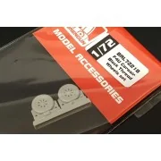 F4U Corsair Block Thread Wheels set - Brengun BRL72218