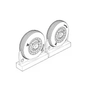 F4U Corsair Late Ribbed Thread (late '50s) Wheels set - Brengun BRL...