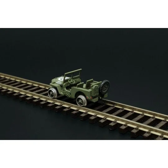 Railway Jeep (2pcs), 1/120 - Hauler HTT120084 Railway Jeep (2pcs), 1/120 - Hauler HTT120084