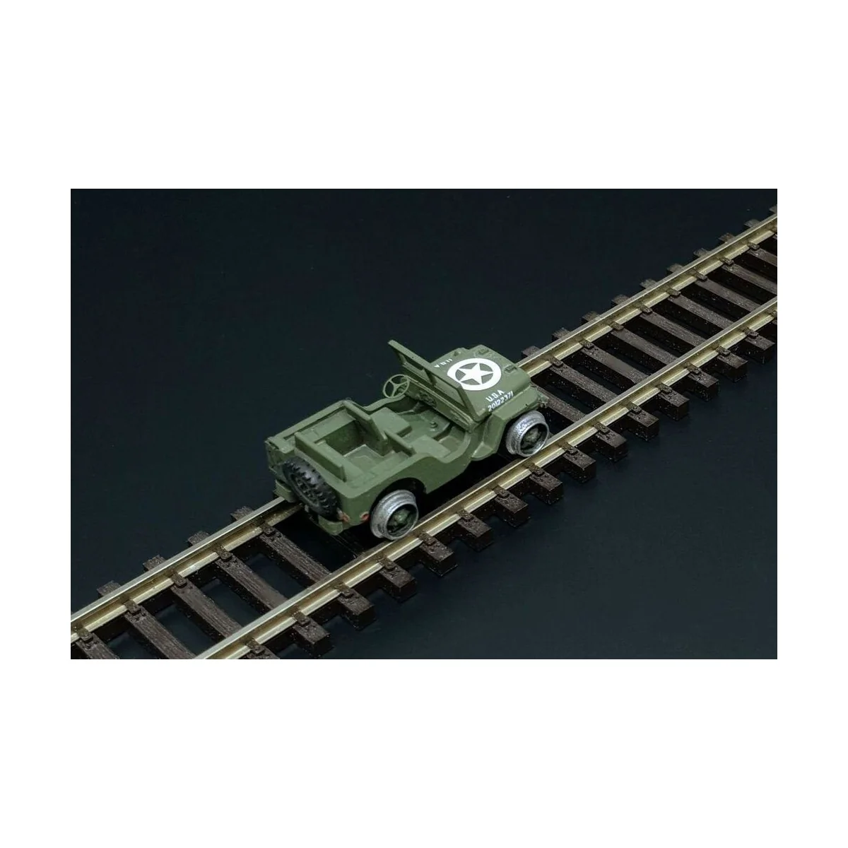 Railway Jeep (2pcs), 1/120 - Hauler HTT120084 Railway Jeep (2pcs), 1/120 - Hauler HTT120084