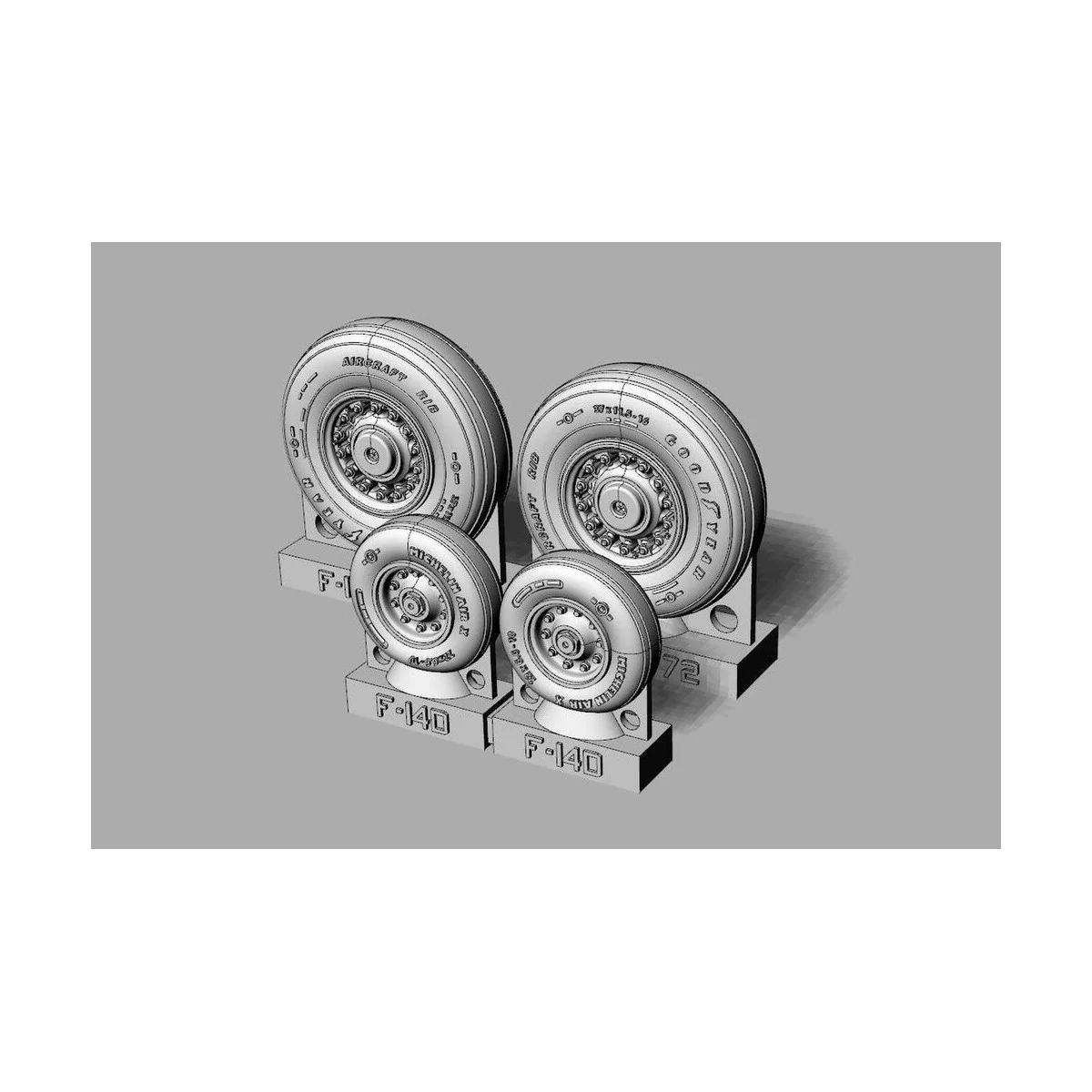 F-14D Tomcat Wheels set - Brengun BRL72238