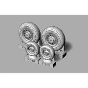 F-14D Tomcat Wheels set, 1/72 - Brengun BRL72238