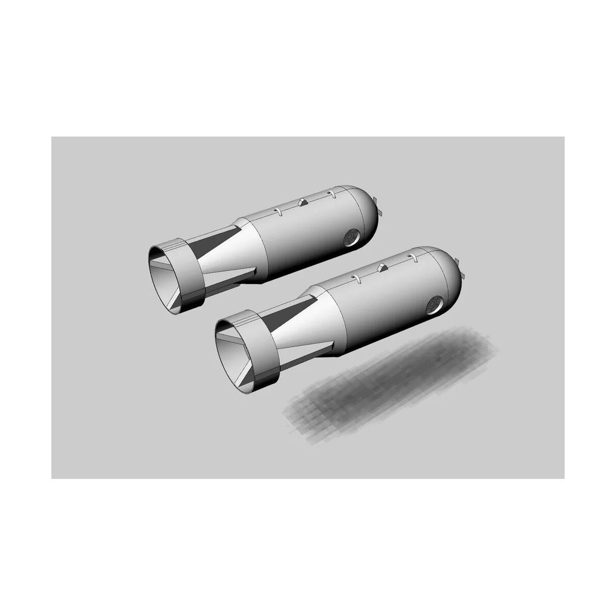 Mk54 depth charge (2pcs), 1/48 - Brengun BRL48147
