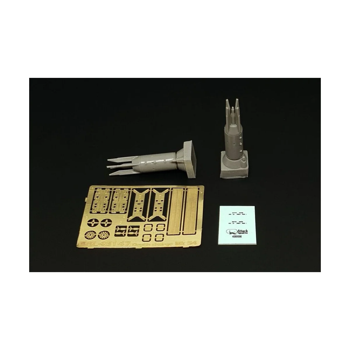 Mk54 depth charge (2pcs), 1/48 - Brengun BRL48147