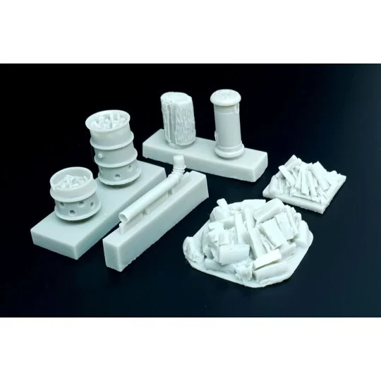 Stove and barrel brazier, 1/48 - Hauler HLX48401