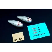 US WWII 75 gal fuel tank (2pcs), 1/72 - Brengun BRL72242