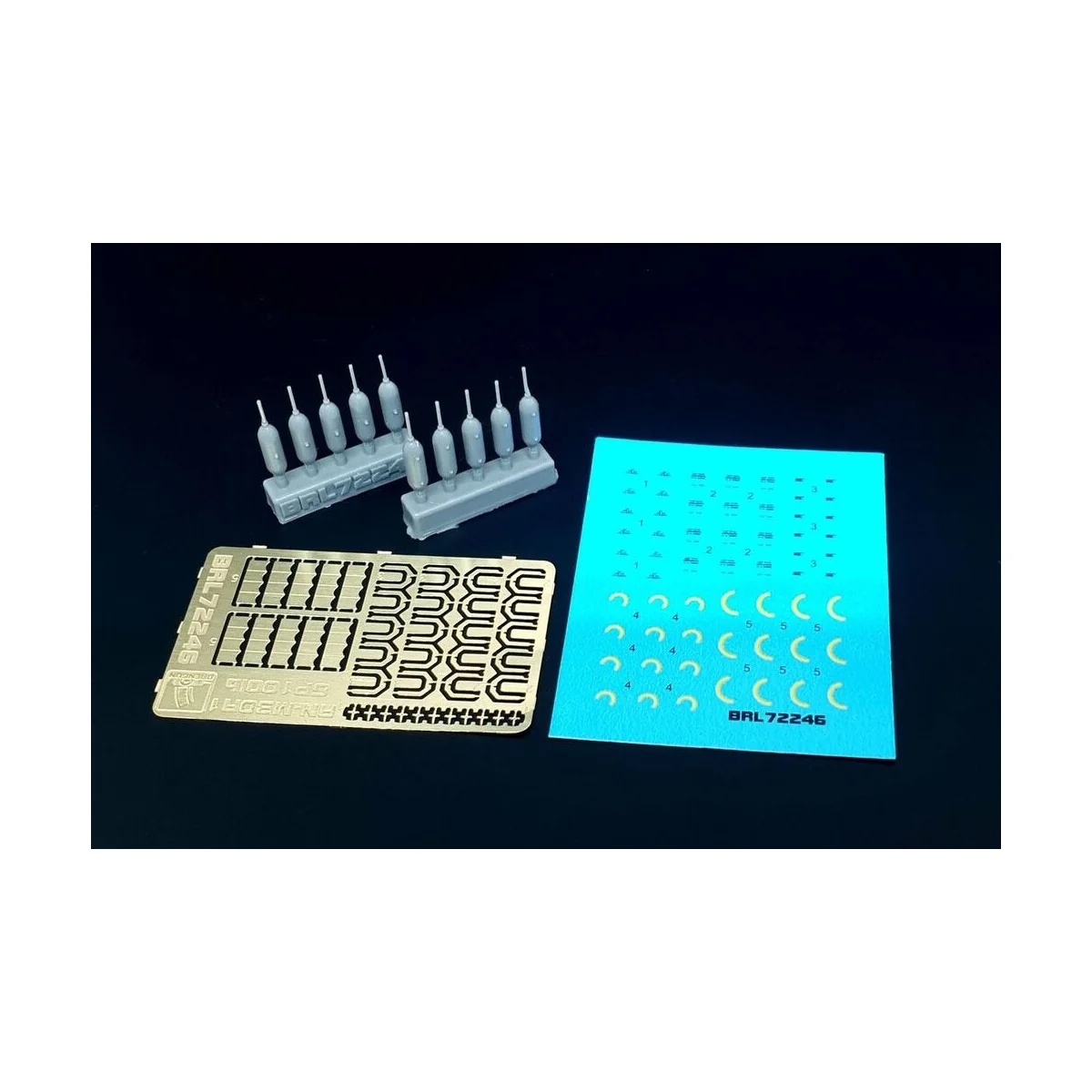 US GP 100lb AN-M30A1 bombs (10pcs), 1/72 - Brengun BRL72246 US GP 100lb AN-M30A1 bombs (10pcs), 1/72 - Brengun BRL72246