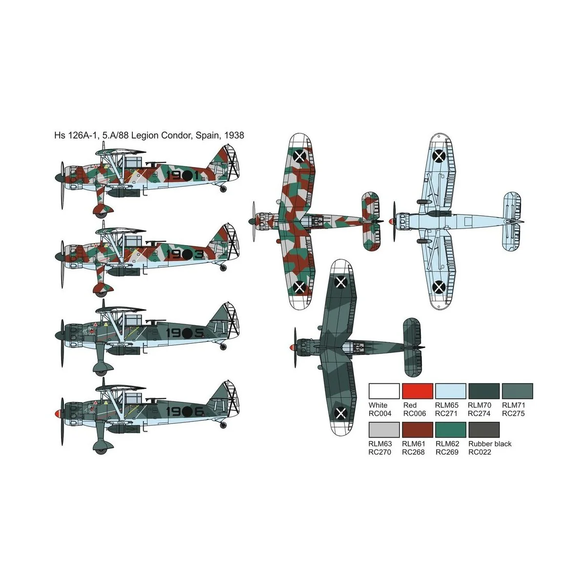Hs 126 A-1 „Superpava“ Legion Condor - Brengun BRP72044