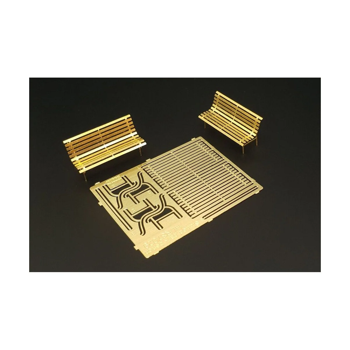 Slatted park bench (2sets) - Hauler HLR87209