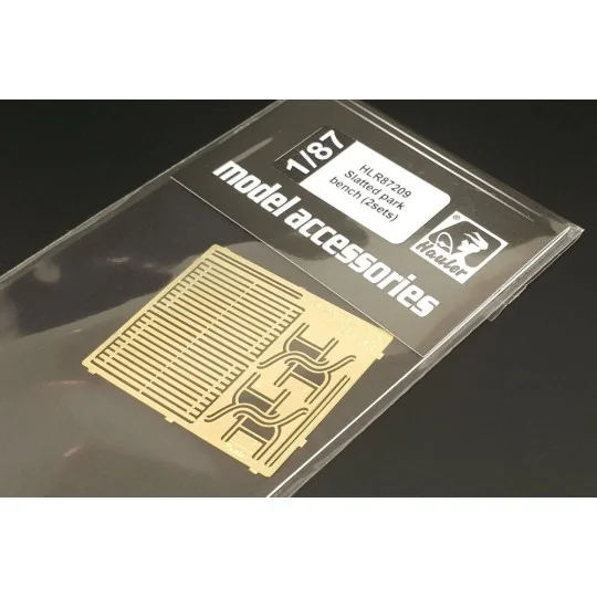 Slatted park bench (2sets), 1/87 - Hauler HLR87209