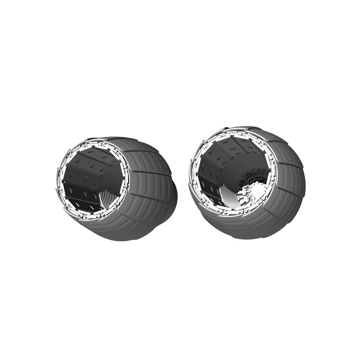 F_A-18 E_F engine nozzles (Hasegawa kit), 1/72 - Brengun BRL72252