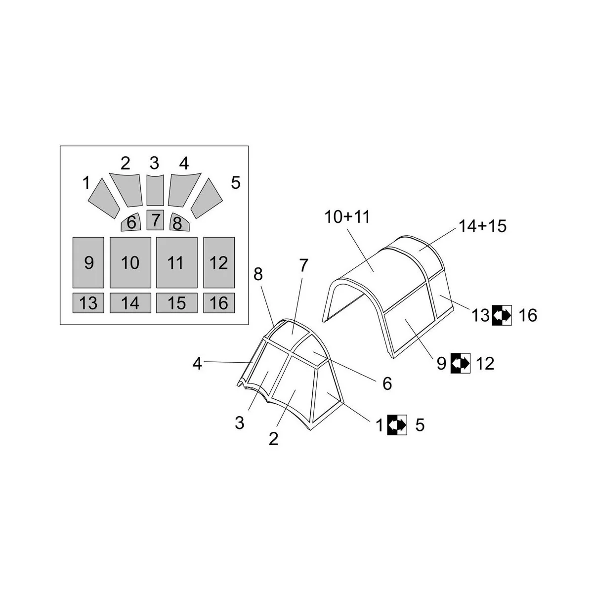 Henschel Hs-126 Canopy mask (Brengun kit), 1/72 - Brengun BRL72253