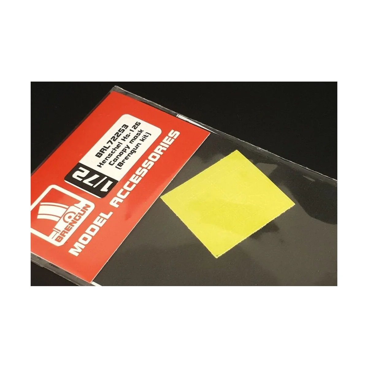 Henschel Hs-126 Canopy mask (Brengun kit), 1/72 - Brengun BRL72253