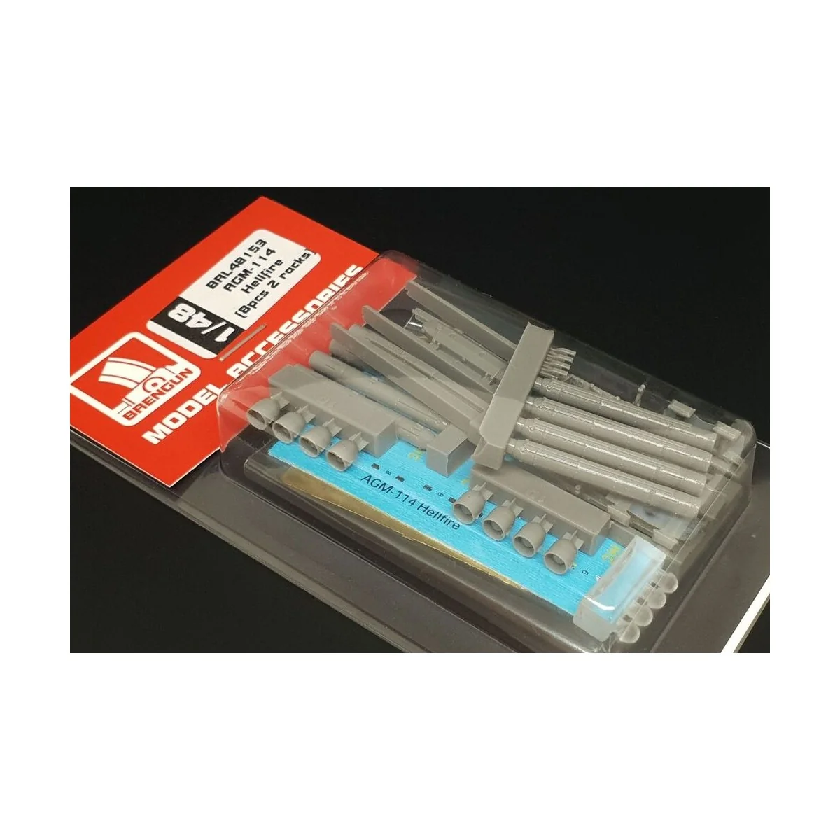 AGM-114 Hellfire (8pcs 2 racks), 1/48 - Brengun BRL48153
