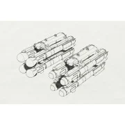 AGM-114 Hellfire (8pcs 2 racks), 1/48 - Brengun BRL48153