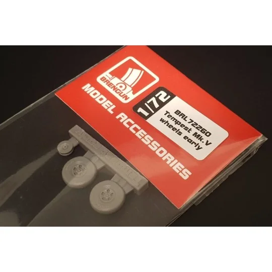 Hawker Tempest Mk.V wheels EARLY, 1/72 - Brengun BRL72260 Hawker Tempest Mk.V wheels EARLY, 1/72 - Brengun BRL72260