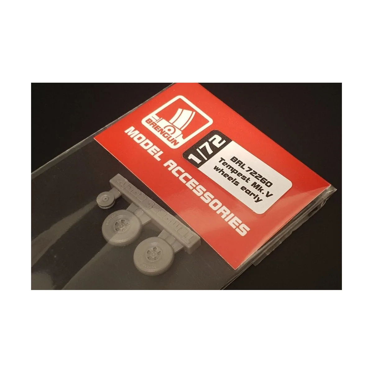 Hawker Tempest Mk.V wheels EARLY, 1/72 - Brengun BRL72260 Hawker Tempest Mk.V wheels EARLY, 1/72 - Brengun BRL72260