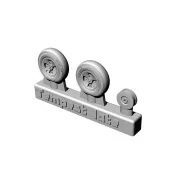Hawker Tempest Mk.V wheels LATE, 1/72 - Brengun BRL72261