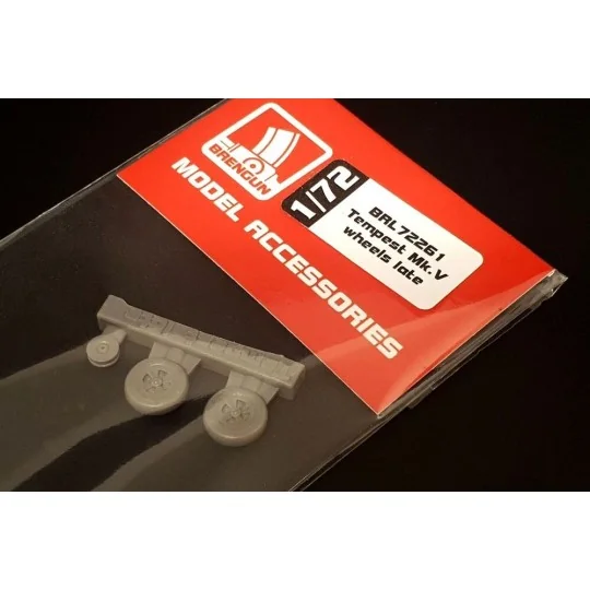 Hawker Tempest Mk.V wheels LATE, 1/72 - Brengun BRL72261