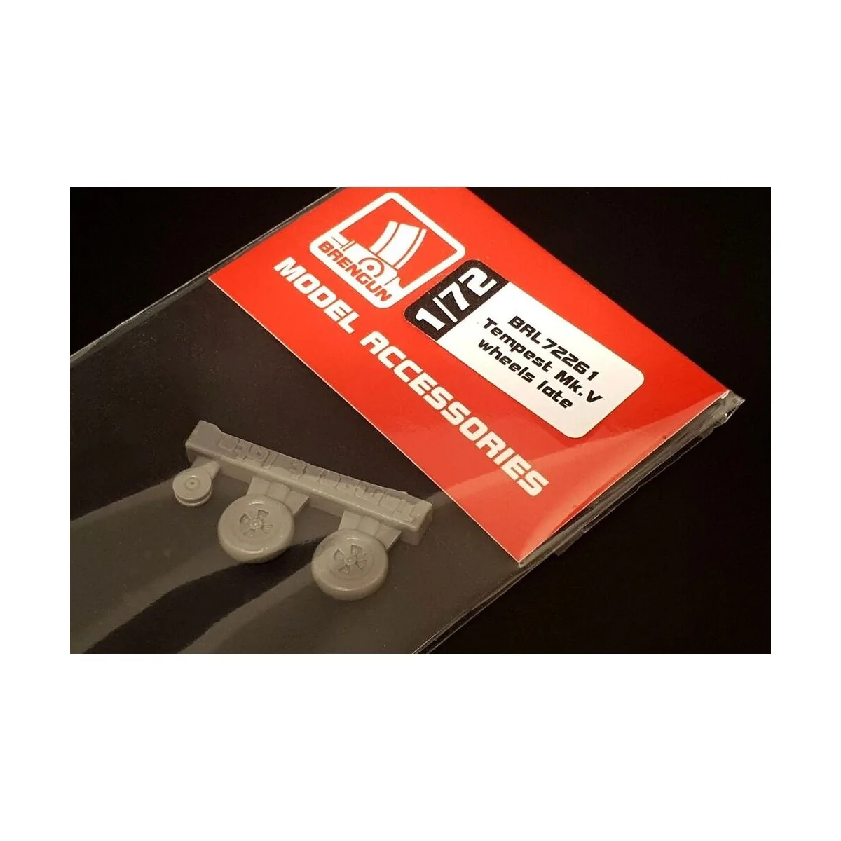 Hawker Tempest Mk.V wheels LATE, 1/72 - Brengun BRL72261