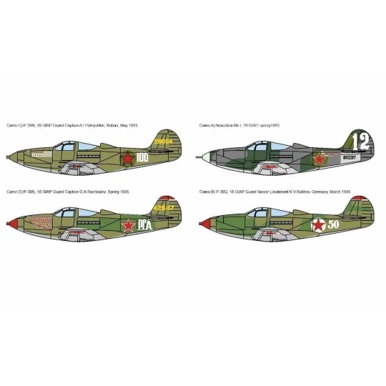P-39 Airacobra „Red Stars“, 1/144 - Brengun BRP144016
