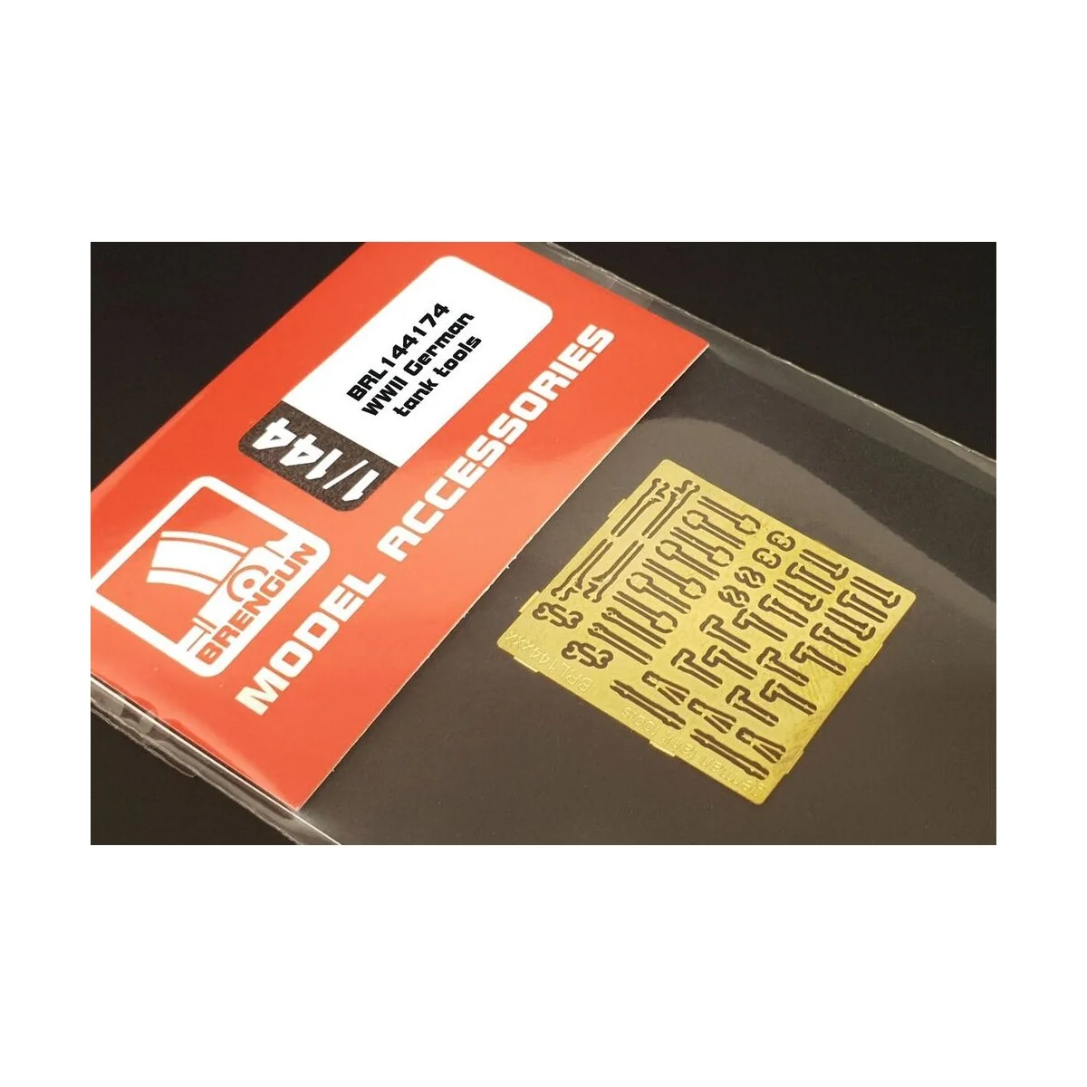 WWII German tank tools, 1/144 - Brengun BRL144174