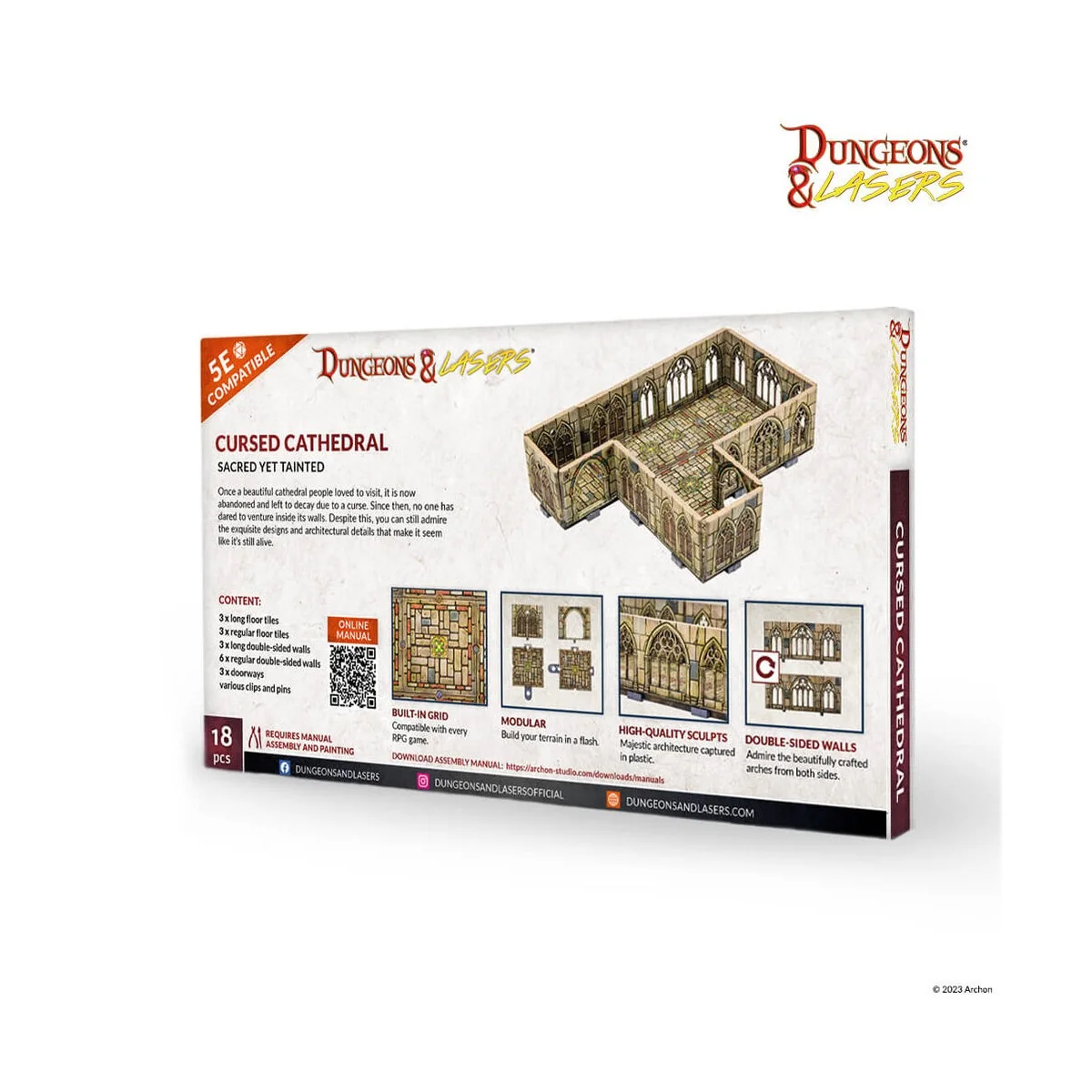 Dungeons & Lasers Expansion Set: CURSED CATHEDRAL - Archon Studio D...