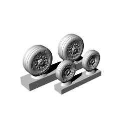 F/A-18 C/D wheel set, 1/72 - Brengun BRL72263