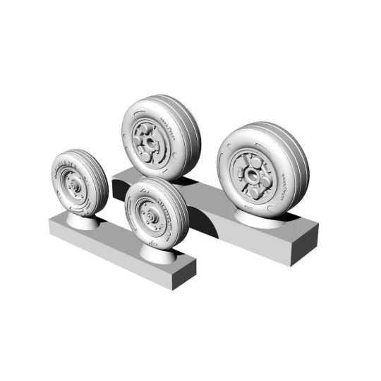 F/A-18 C/D wheel set - Brengun BRL72263