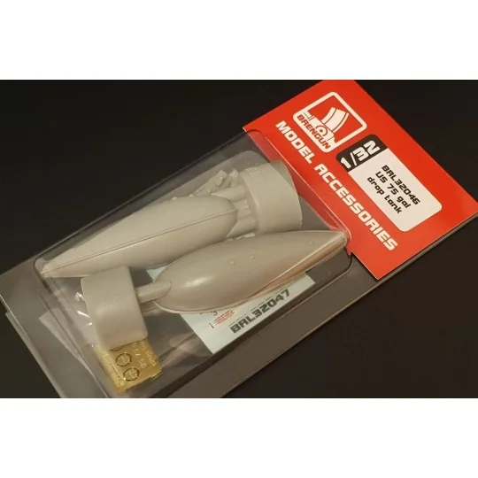 US 75 gal drop tank (2pcs), 1/32 - Brengun BRL32046 US 75 gal drop tank (2pcs), 1/32 - Brengun BRL32046