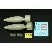 US 75 gal drop tank (2pcs), 1/32 - Brengun BRL32046 US 75 gal drop tank (2pcs), 1/32 - Brengun BRL32046
