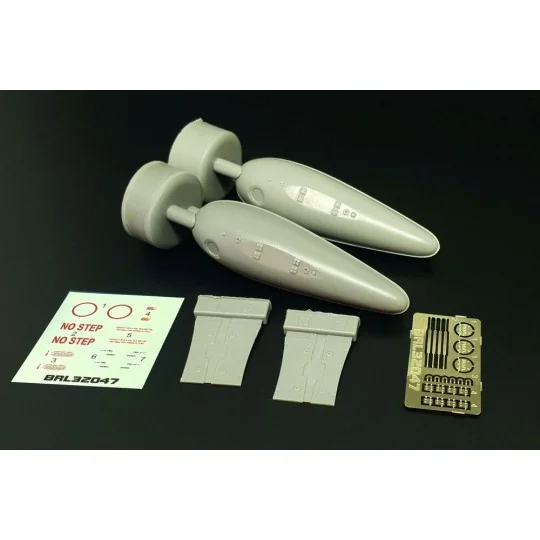 US 110 gal drop tank (2pcs), 1/32 - Brengun BRL32047