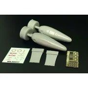 US 110 gal drop tank (2pcs), 1/32 - Brengun BRL32047